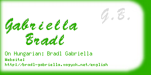 gabriella bradl business card